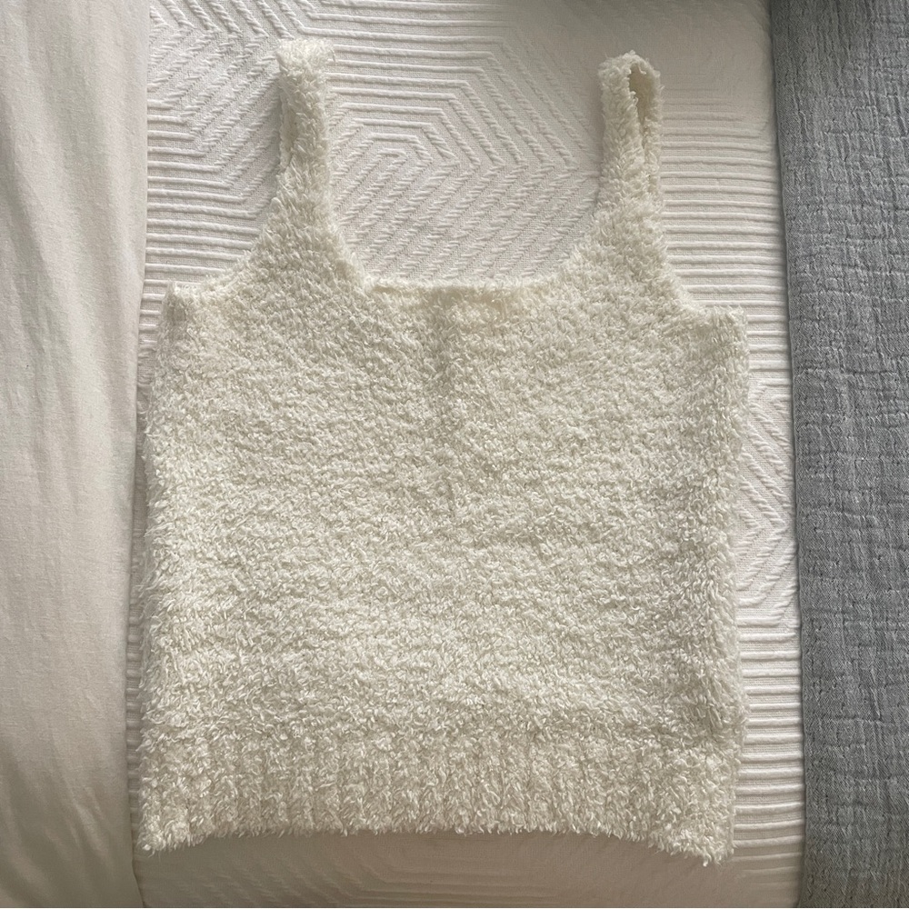 SKIMS White Cozy Tank Top size S/M